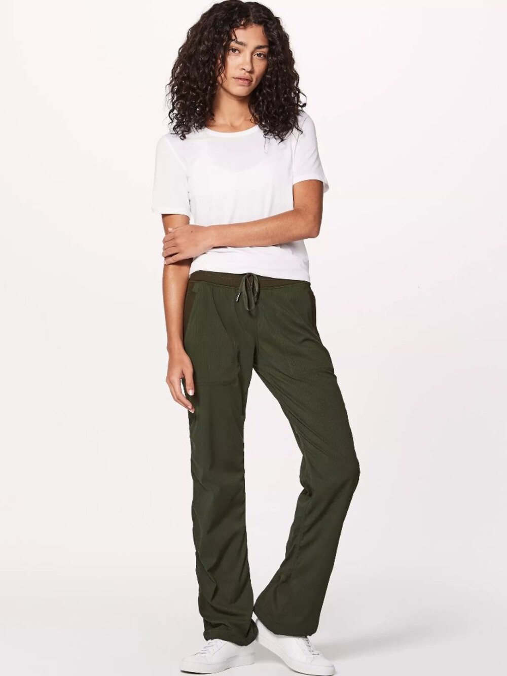 lululemon Dark Olive Dance Studio Mid-Rise Pant Regular size 2